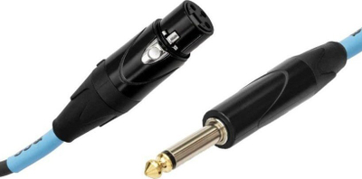 Kabllo audio SSQ XZJM10, XLR në Jack 6.35 mm, 10 m, i zi