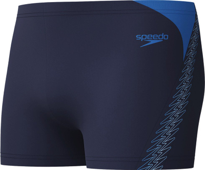 Rroba banje për burra Speedo Hyperboom Splice Aquashort, Endurance+, blu e errët