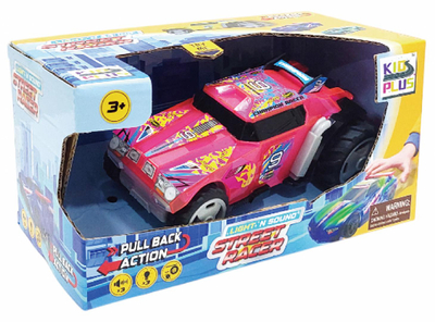Veture lodër me drita dhe tinguj, pullback racer, shkalla 1:24, shumëngjyrëshe
