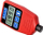 Matës trashësie boje Blue Technology P-13-AL, 0-5000µm, 2x AAA, i kuq