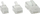 Set prizash RJ12 InLine Plug 6P6C, për kabllo t’ sheshta, 10 copa, transparent