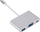 Përshtatës USB C RoGer, VGA USB USB C, 1080p, argjendtë