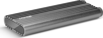 Kuti eksternale SSD Lindy 43318, M.2 në USB Type C, 20 Gbit/s, ngjyrë argjendi