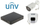Set kamerash sigurie Uniview KIT-NVR501-04B, 2 kamera IP, 8.3MP, e bardhë