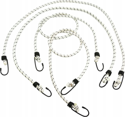 Litar elastik transporti GEKO, 10mm, 100cm, set 4 copë, shumëngjyrësh