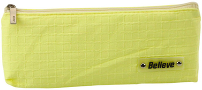 Penar njëndarës Believe, me model shahu me reliev, 21x9.5cm, i verdhë