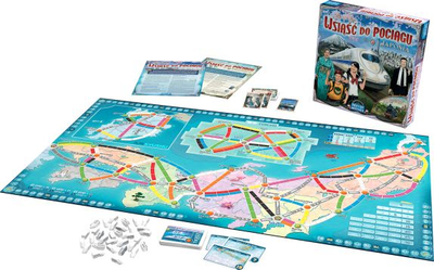 Zgjerim loje bordi Ticket to Ride Japonia dhe Italia, 2 harta, në anglisht, me ngjyra