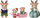 Set lodrash Sylvanian Families Reindeer Family, familje drerësh, me slitë, shumëngjyrësh