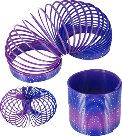 Lodër pranverë plastike MEGA CREATIVE Galaxy, 8 cm, me motive hapësinore, lejla me blu