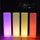 Lampë dyshemeje Eurotrail me bateri, katrore LED, 80 cm, RGB, e bardhë