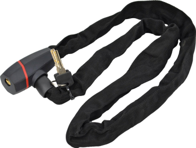 Kyç zinxhir biçiklete Bike Chain Lock, 120cm, çelik, ngjyrë e zezë