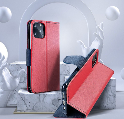 Kapak portofol Samsung Galaxy A20e OEM Fancy, me magnet, i kuq