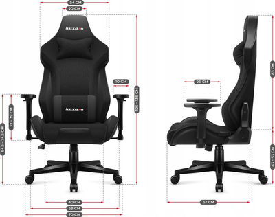 Karrige gaming Huzaro Force 7.6, ergonomike, mban deri 150 kg, e zezë