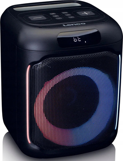 Kuti zanore Lenco PA-100BK, Bluetooth, me mikrofon, e zezë