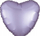 Balon folie Silk Lustre Heart, formë zemre, pastel, lejla