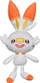 Lodër pellushi Jazwares Pokémon Scorbunny, 20cm, shumëngjyrëshe