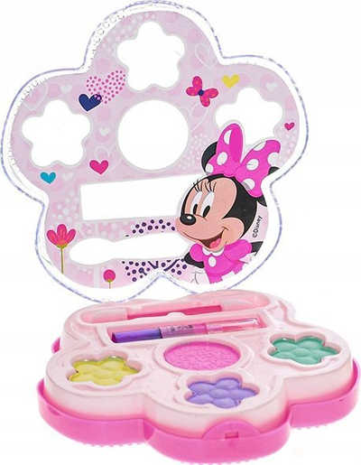 Set grimi për kalamaj Disney Minnie, kasetë me lule, shumëngjyrësh, rozë