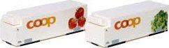 Set vagona model KATO 7074103 Container Coop Strawberry WAB26 edhe Lettuce WAB30