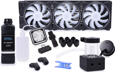 Set ftohje me ujë Alphacool Core Storm XT45 360mm, RGB, i zi