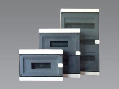 Kuti shpërndarje modulare Alfa 26 5-415, 2x13 module, montim sipërfaqe, e bardhë