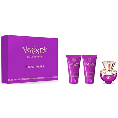 Set Versace Dylan Purple - Eau de Parfum 50 ml + xhel dushi 50 ml + losion trupi 50 ml