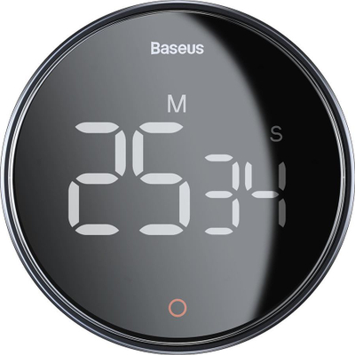Timer kuzhine Baseus Heyo Pro LED, numërim mbrapsht, me magnet, gri e errët