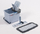 Set mop profesional Vileda Ultraspeed Pro Starter Kit Compact, kove 15L, shtypëse integruese, gri