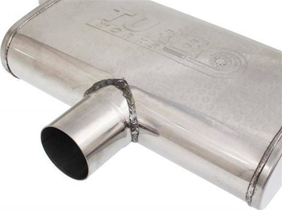 Silenceri TurboWorks Middle Rear Muffler LT, 70mm, çelik inox 304SS, argjend