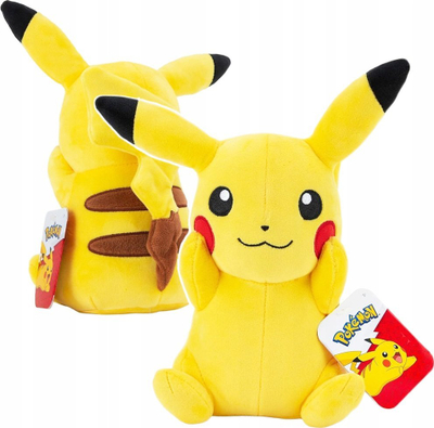 Lodër pelushi Pokémon Pikachu, 20 cm, e verdhë