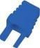 Kapak mbrojtës ALANTEC RJ45, set 50 copë, plastikë fleksibile, blu