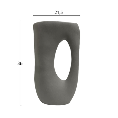 Dekor tavoline qeramike Sebor 21x8x35,5Hcm (HM4626.02), gri