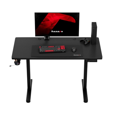 Tavolinë gaming Huzaro Hero 8.1, lartësi elektrike e rregullueshme, 140 cm, e zezë