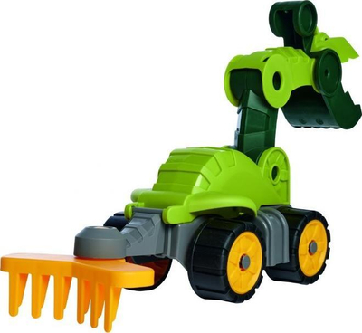 Lodër rëre BIG Power Worker Mini Dino T-Rex, me rrota plastike, për kalamaj 2-5 vjeç, jeshile