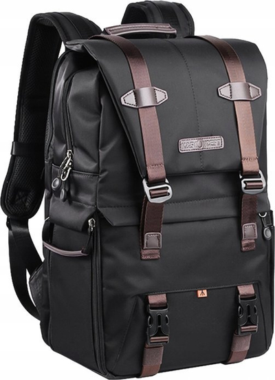 Shpinore fotografike K&amp;F Concept Foto 20L KF13.092, për DSLR dhe laptop 15.6", e zezë