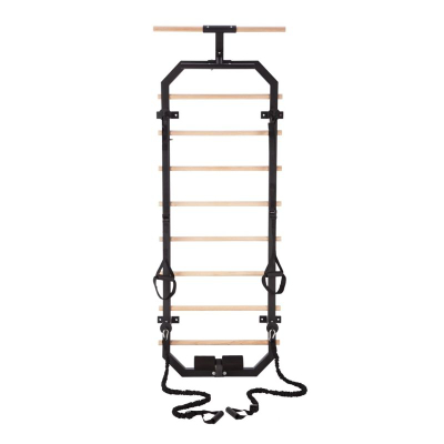 Ribë sportive muri HMS DW2708, hekur dhe dru, 223cm, e zezë