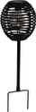 Llambë diellore kopshti me spike, 23cm, LED, e zezë