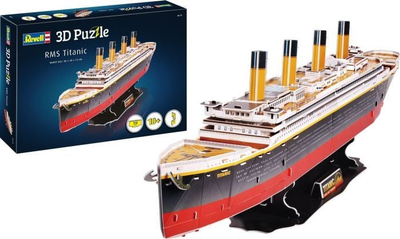 Puzzle 3D Revell RMS Titanic, 113 pjesë, 80 cm, shumëngjyrësh