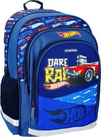 Çantë shpie Starpak Hot Wheels STK-14 PB, 2 ndarje, elemente reflektuese, shumëngjyrëshe