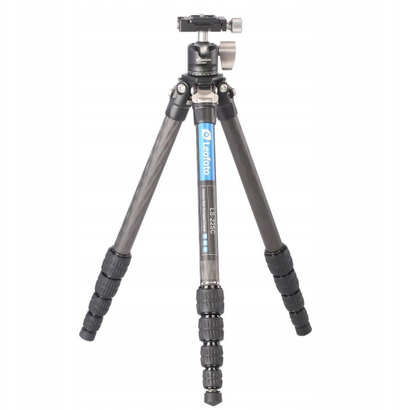 Tripod karboni Leofoto LS-225C LH-25, ultra i lehtë, me ballhead, i zi
