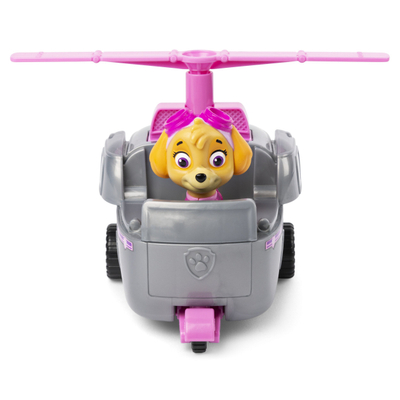 Lodër helikopter Spin Master Paw Patrol Skye, me kukull Skye, gri rozë