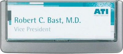 Shenjë informative Staples Durable Click Sign, 149x52.5mm, plastike, grafit