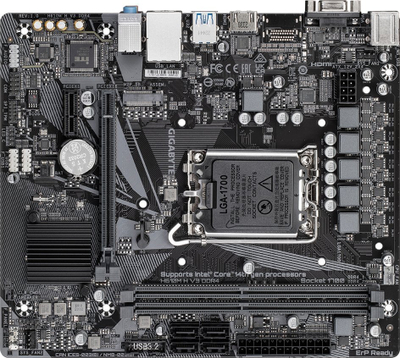 Pllakë amë Gigabyte H610M H V3, DDR4, Intel H610, Socket 1700, 2 slota, Micro ATX
