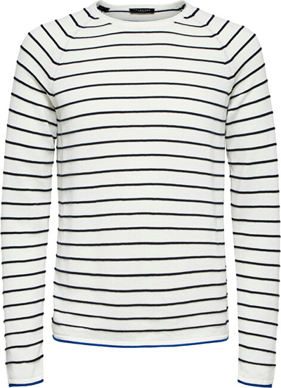 Xhemper SELECTED HOMME SLHTOMMY, i bardhë/kaltër, XXL