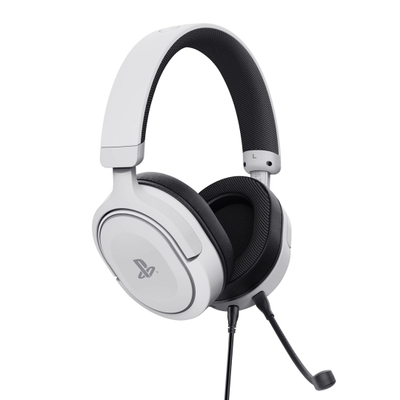 Geјминг слушалки Trust GXT 498W Forta, 50 mm, за PS5 PS4 PC, бели