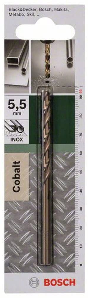 Spiral metalik Bosch 2609255073, HSS kobalt 5.5mm, gjatësi 93mm