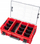 Organizues veglash Qbrick One Organizer 2XL, kapak i tejdukshëm, që s’e zë uji, i kuq