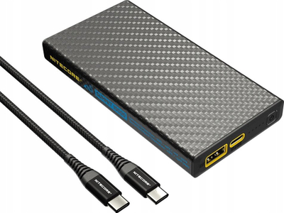 Powerbank Nitecore Summit 10000, 10000mAh, karikim i shpejtë, ngjyrë e zezë