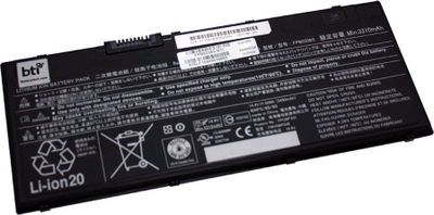 Bateri laptopi BTI FPCBP531AP, 50Wh 3490mAh, 14.4V, e zezë