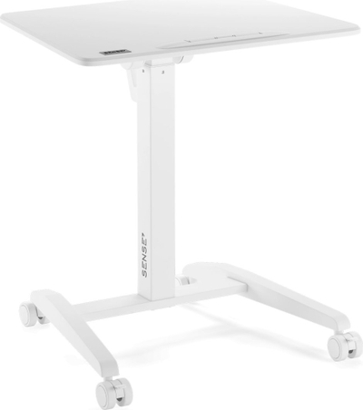 SENSE7 Мобилна Прилагодлива Маса за Лаптоп, Бела, 70 cm x 52 cm