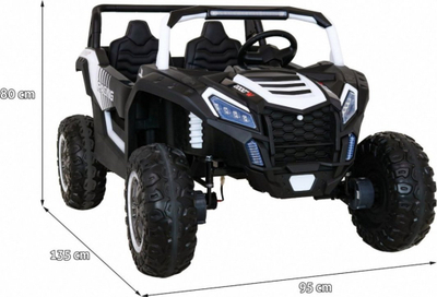 Makine lodër elektrike Ramiz ATV 4x4, 24V 14Ah, 4x200W, bardh e zez